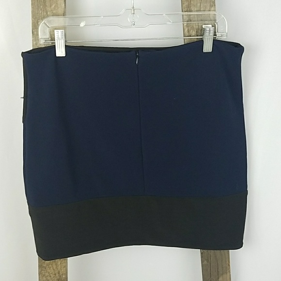 asos women 12 pencil skirt color block asymmetrica - Picture 3 of 4